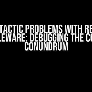 Syntactic Problems with Redux Middleware: Debugging the Concat Conundrum