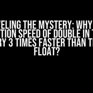 Unraveling the Mystery: Why is the Computation Speed of Double in the Eigen Library 3 Times Faster than that of Float?